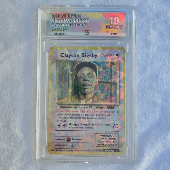 Clayton Bigsby With Custom Slab Pokemon Card - Chappelle Show - Picture 5 of 7